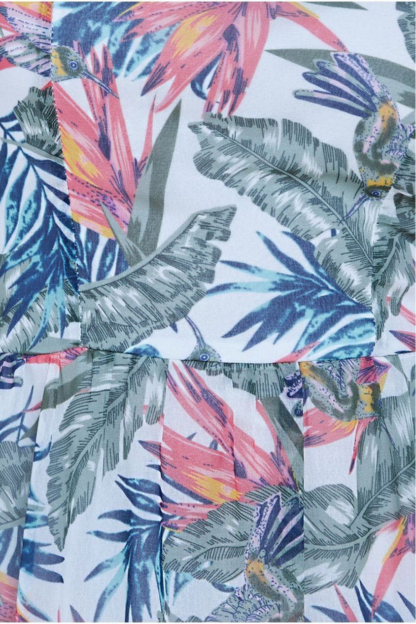 City Goddess Bandeau Printed Maxi - Jungle Print