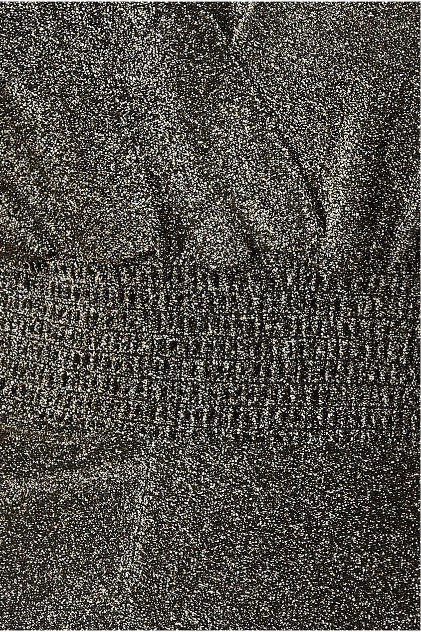 Goddiva Lurex Wrap Style Romper - Gold