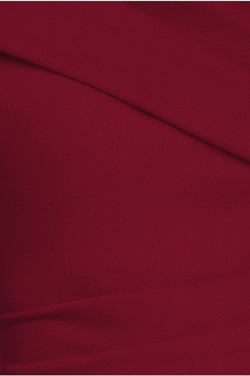 Goddiva One Shoulder Evening Maxi Dress - Wine
