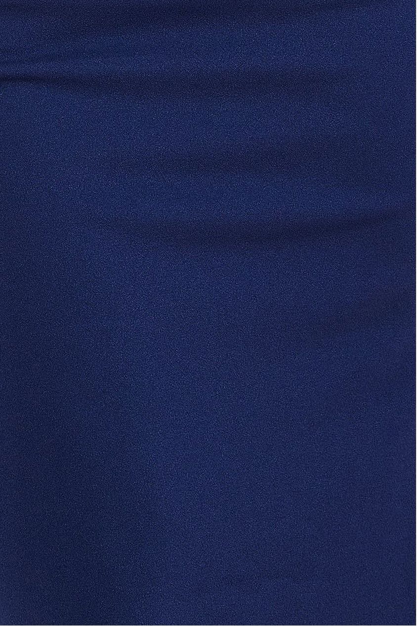 Goddiva Plus Bardot Pleated Maxi Dress - Navy