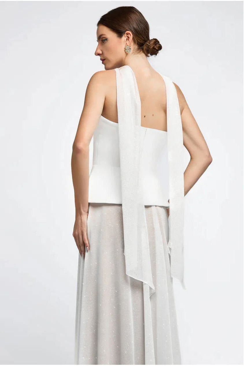 Goddiva Glitter Chiffon Scarf