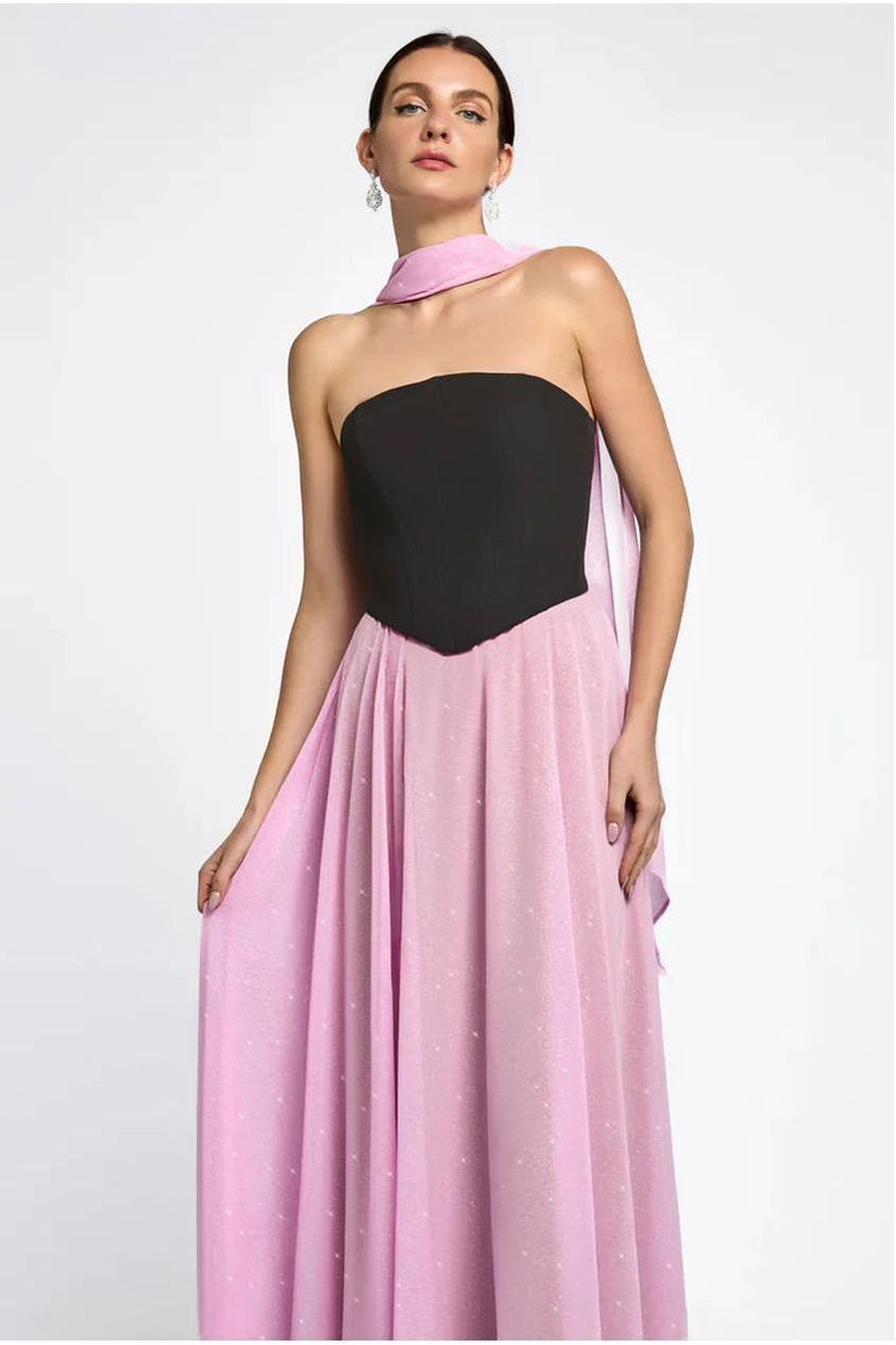 Goddiva Glitter Chiffon Scarf