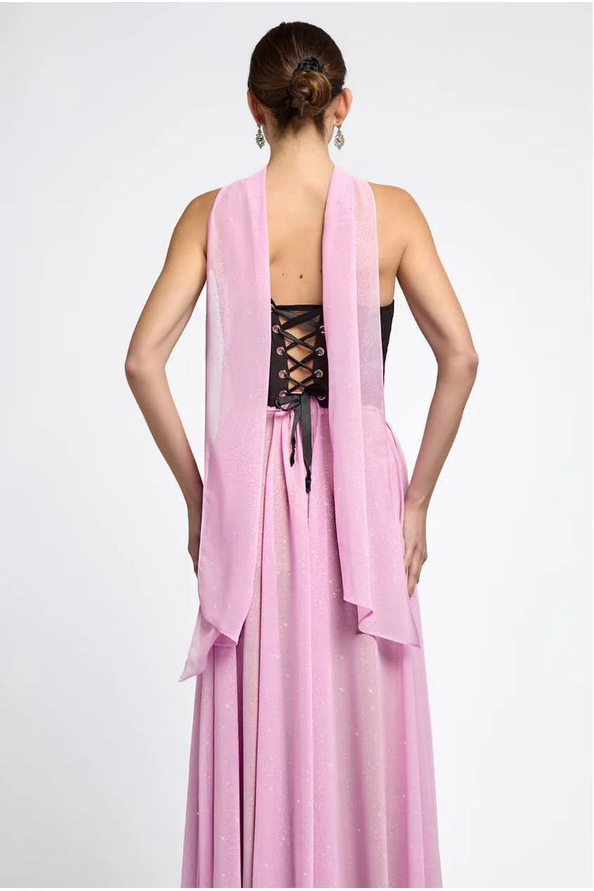 Goddiva Glitter Chiffon Scarf