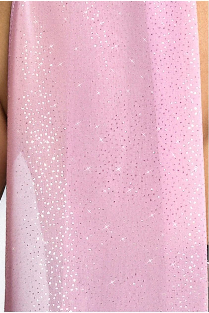Goddiva Glitter Chiffon Scarf