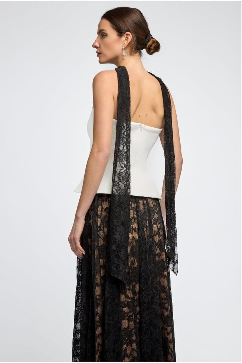 Goddiva Floral Lace Scarf