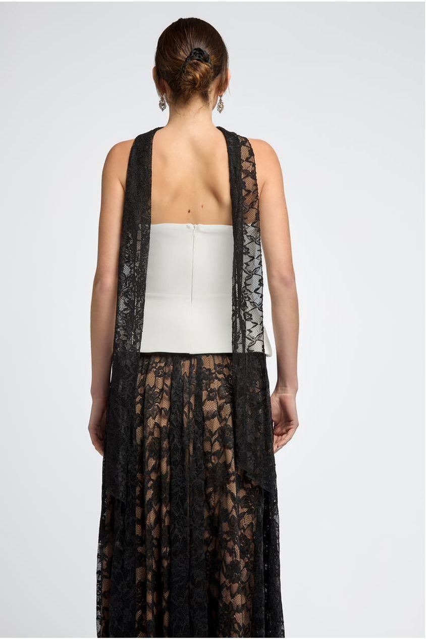 Goddiva Floral Lace Scarf