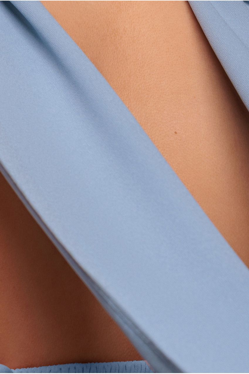 Goddiva Chiffon Scarf - Dusky Blue