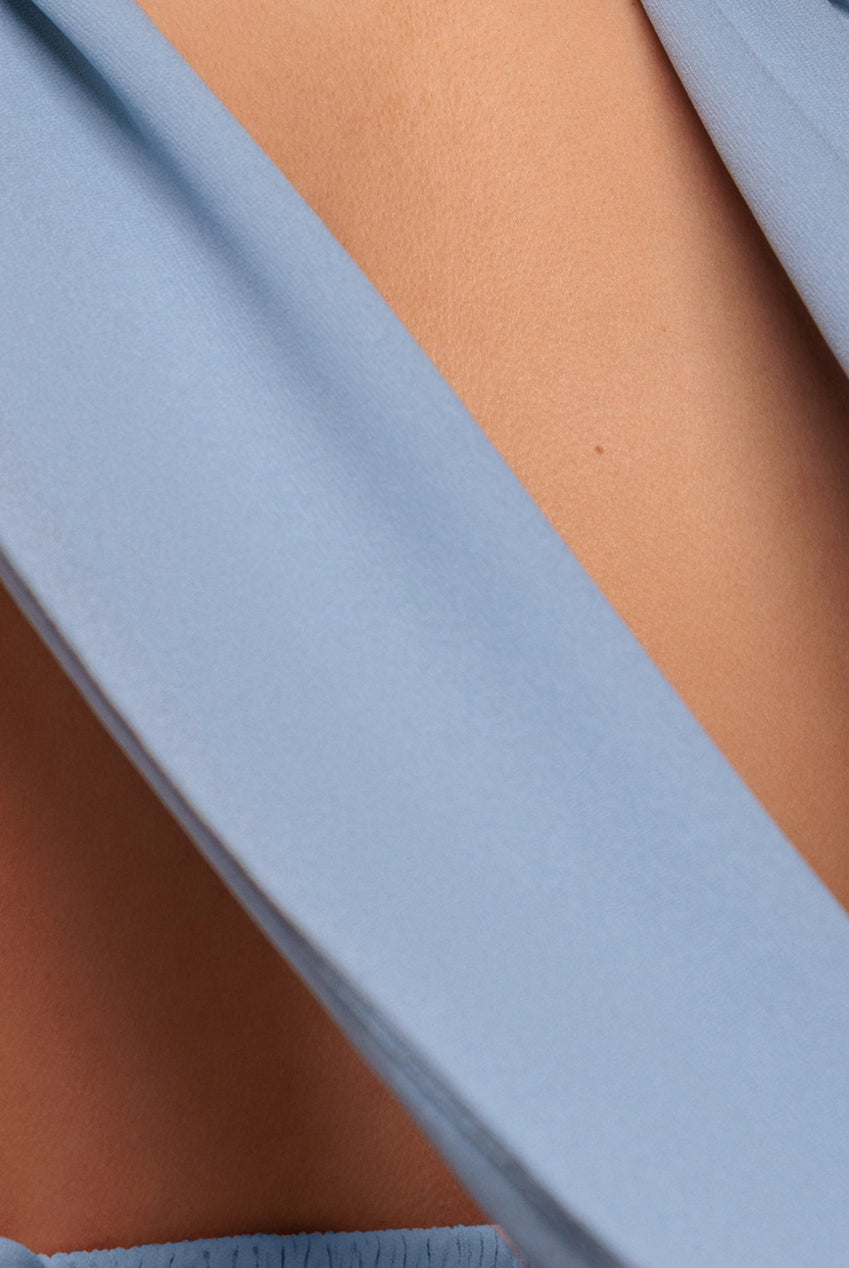 Goddiva Chiffon Scarf - Dusky Blue