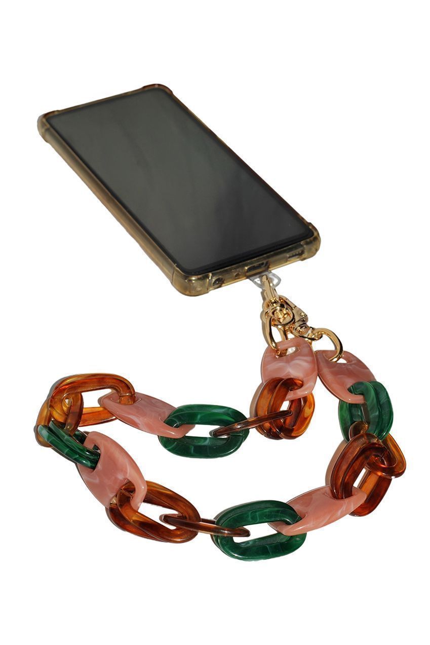 Goddiva Accessories Acrylic Chain Phone Strap - Pink Mix