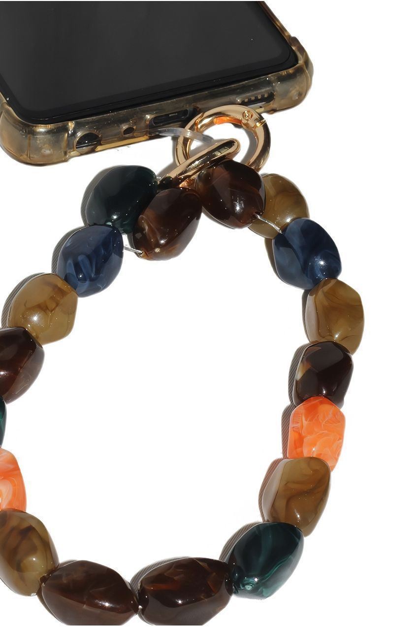 Goddiva Accessories Acrylic Gemstone Phone Strap - Multicolour