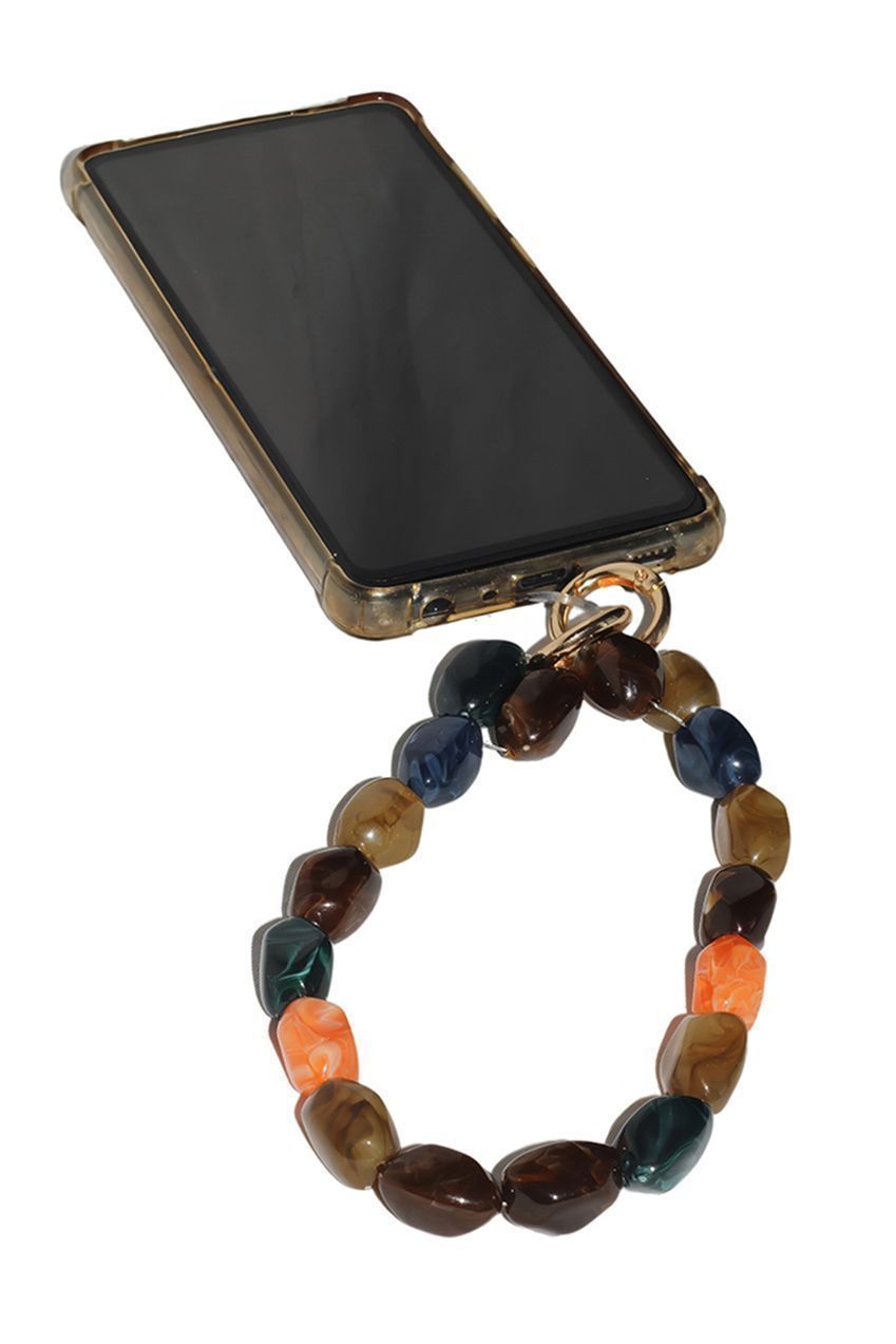 Goddiva Accessories Acrylic Gemstone Phone Strap - Multicolour