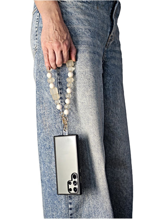 Goddiva Accessories Acrylic Phone Strap - Matte Beige