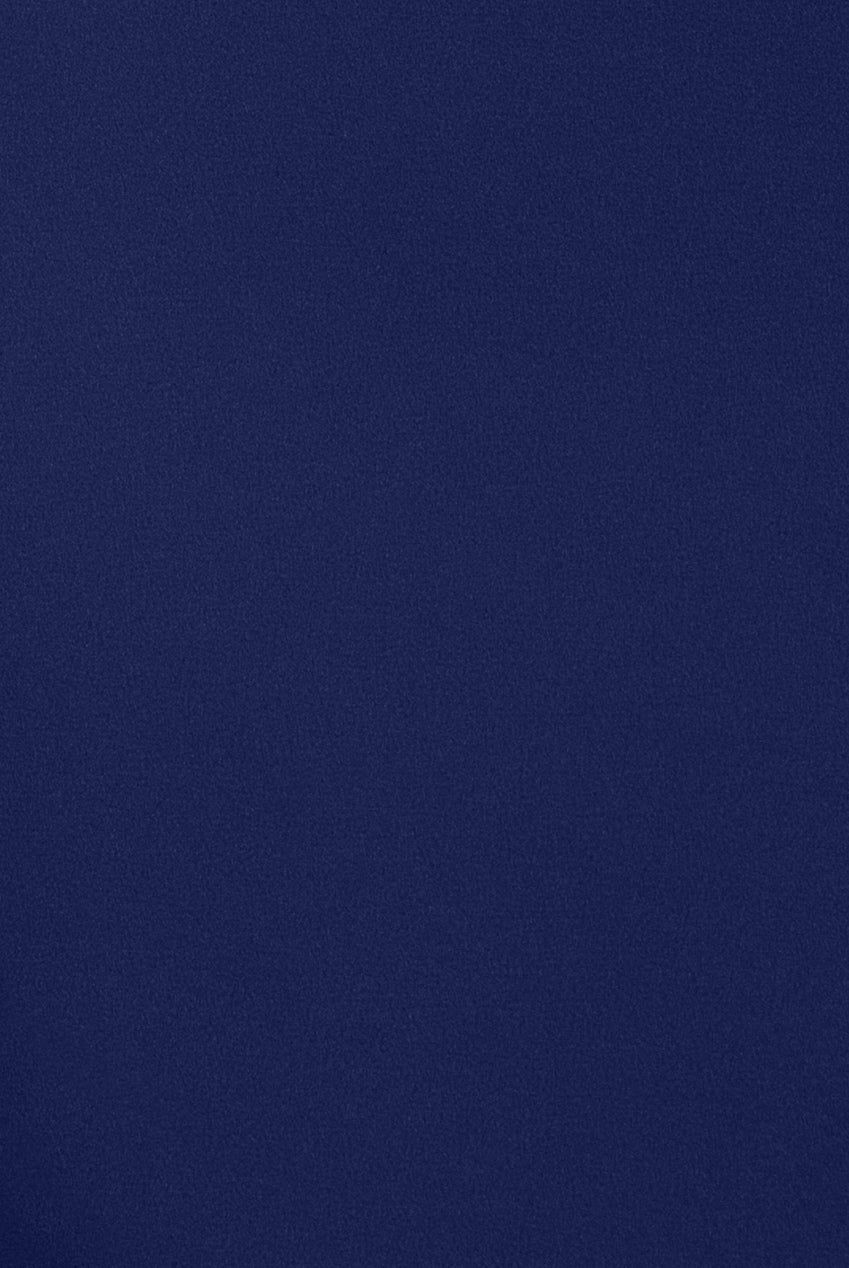 Goddiva Bardot Pleated Midi Dress - Navy Blue