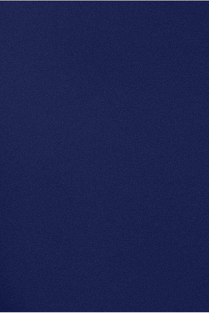 Goddiva Bardot Pleated Midi Dress - Navy Blue
