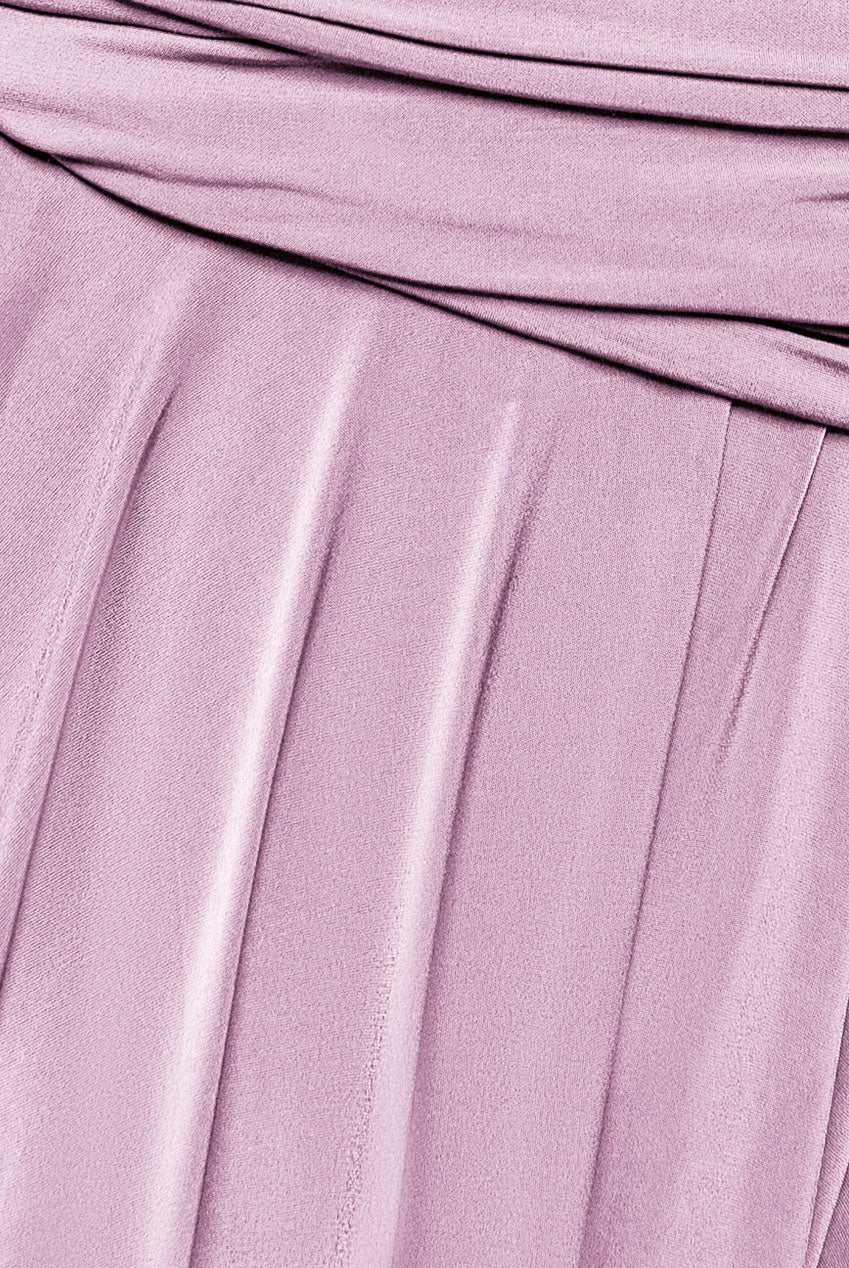 Goddiva Soft Touch Multi Way Open Back Midi Dress - Dusty Pink
