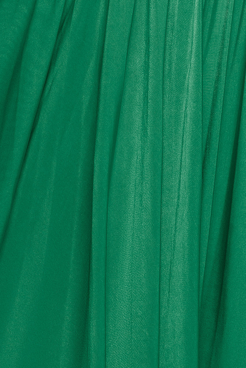 Goddiva Soft Touch Multiway Skater Mini Dress - Emerald Green