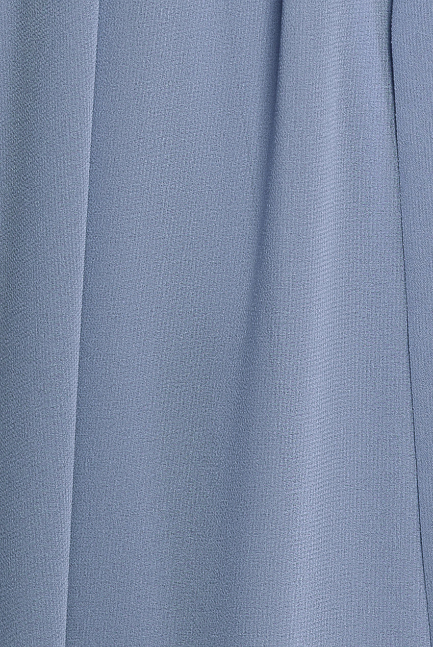 Goddiva Chiffon Flutter Sleeve Wrap Maxi Dress - Airforce Blue