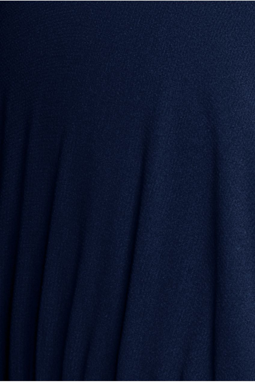 Goddiva Sustainable Chiffon Flutter Sleeve Wrap Maxi Dress - Navy