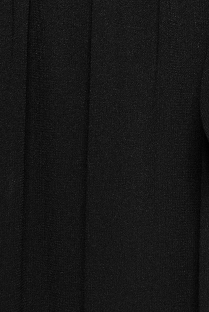 Goddiva Plus Wrap Back With Front Slit Chiffon Maxi Dress - Black