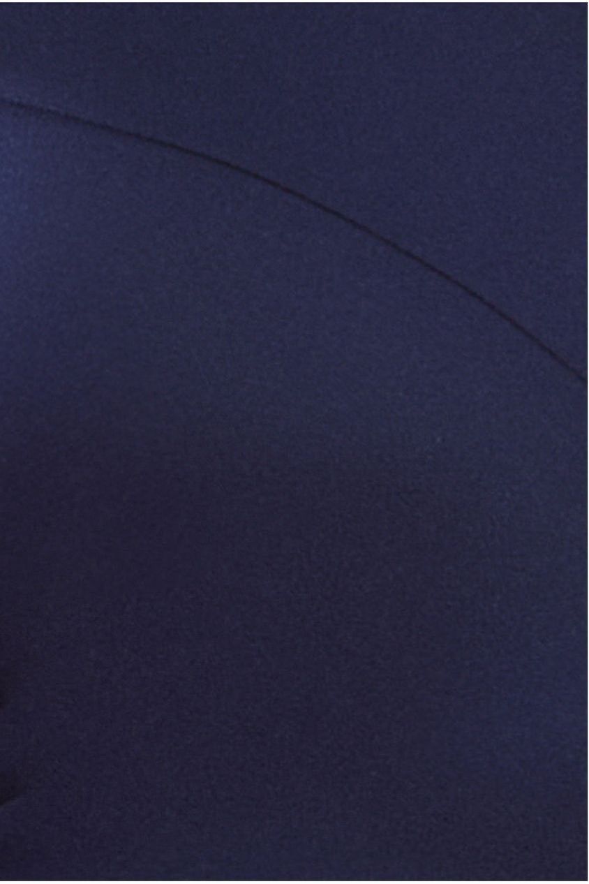 Goddiva Scuba Crepe Off Shoulder Front Split Maxi Dress - Navy Blue