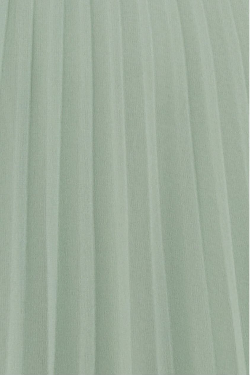 Goddiva Balloon Sleeve Chiffon Maxi Dress  - Sage Green