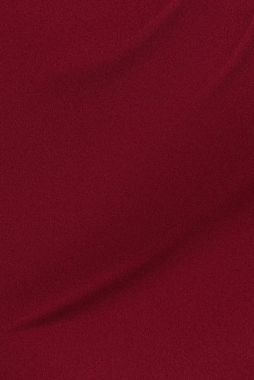 Goddiva Off The Shoulder Draped Sleeve Maxi Dress - Burgundy