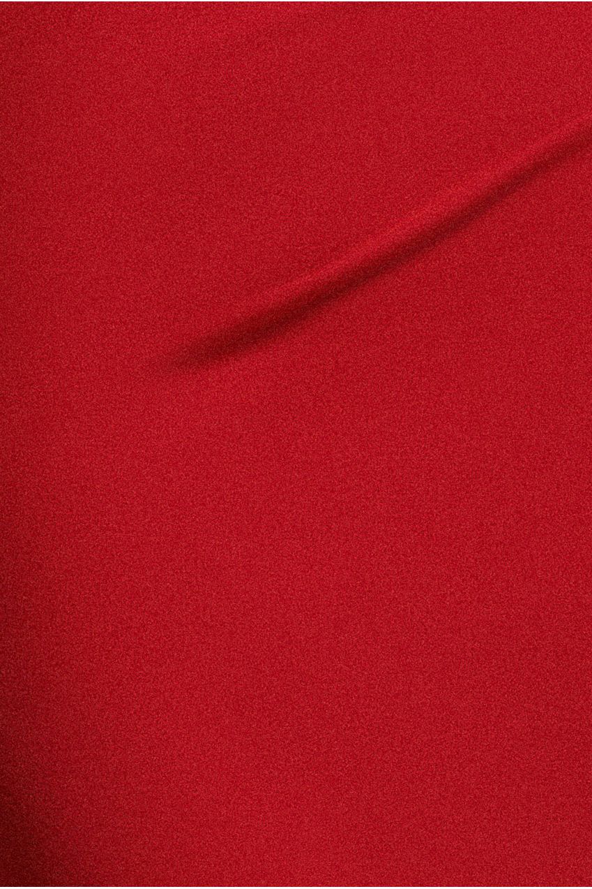 Goddiva Off The Shoulder Draped Sleeve Maxi Dress - Red