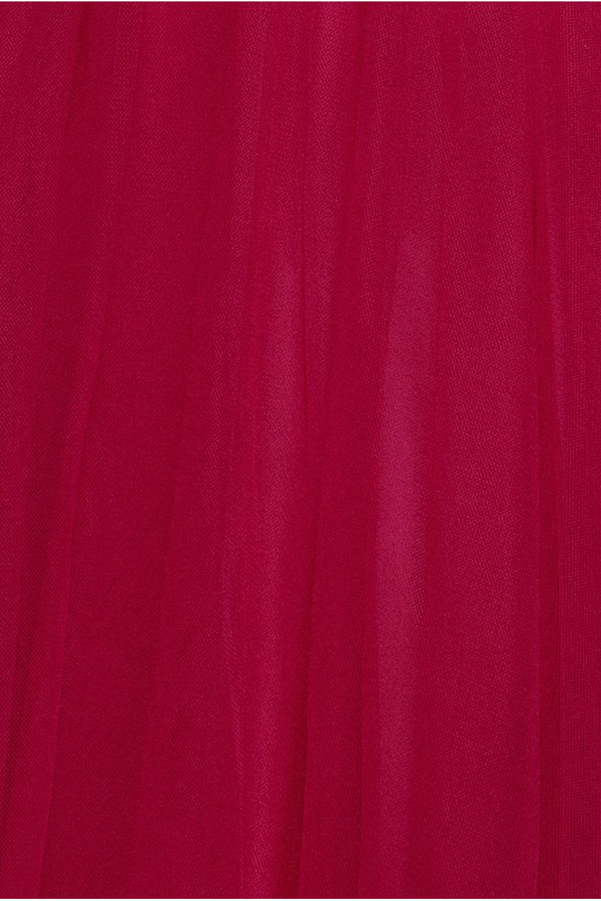 Goddiva Off The Shoulder Princess Maxi Dress - Hot Pink