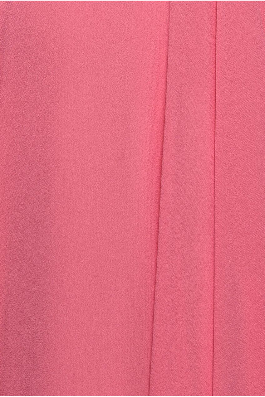 Goddiva Cowl Neck A-Line Chiffon Maxi Dress - Coral