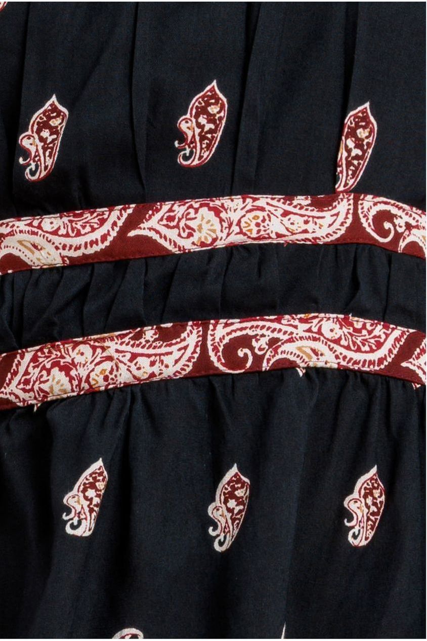 City Goddess Halter Neck Printed Midi Dress - Black