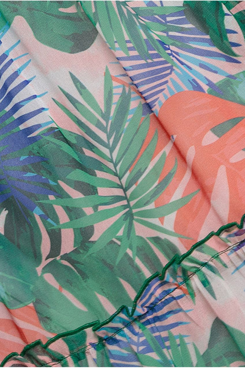 City Goddess Boobtube Printed Maxi - Jungle Print