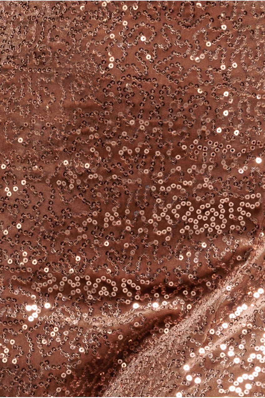 Goddiva Sequin Velvet Bandeau Maxi Dress - Champagne