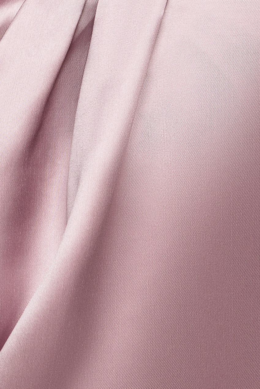 Goddiva Sequin & Satin Dipped Hem Midi Dress - Blush