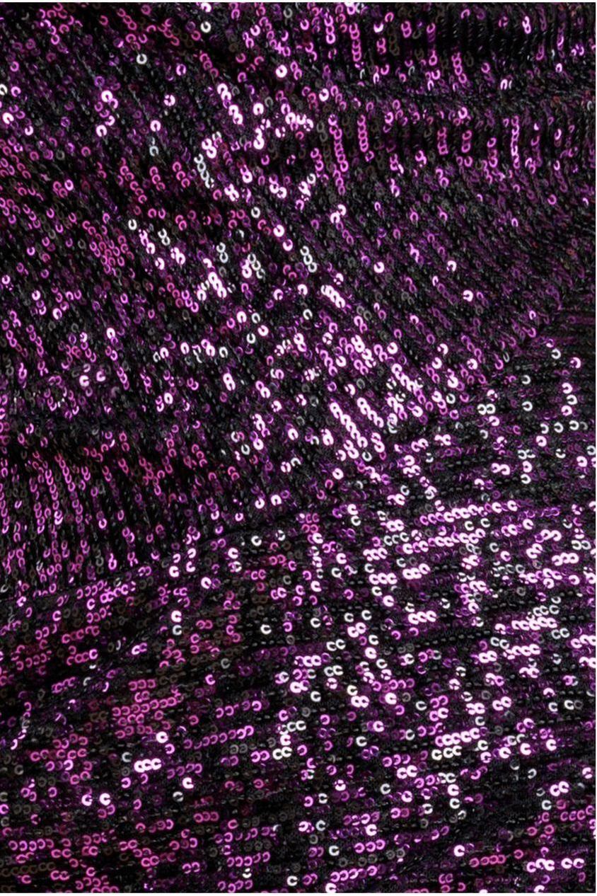 Goddiva One Shoulder Asymmetric Midi Dress - Purple