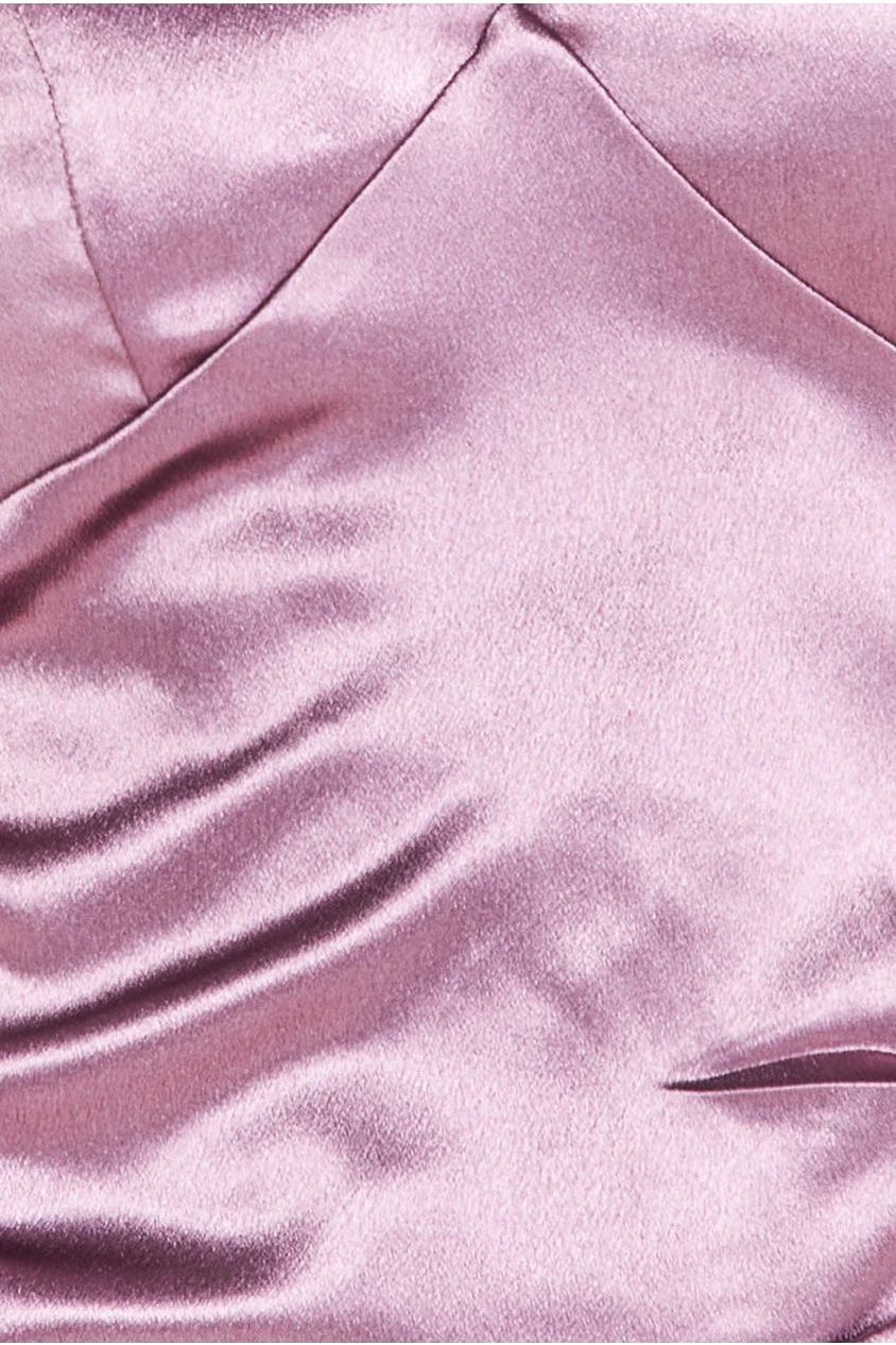 Goddiva Cowl Back Satin Maxi Dress - Rosepink