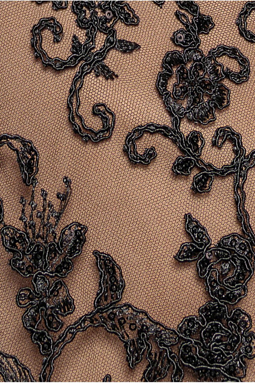 Goddiva Lace Multiway Midi With Flared Skirt - Black