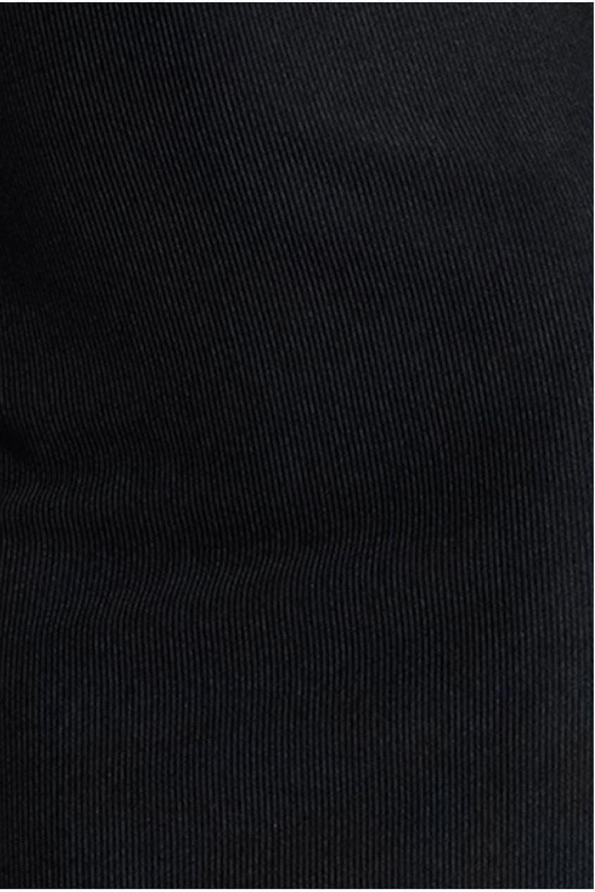 Goddiva Boobtube Ribbed Midi Dress With Split - Black