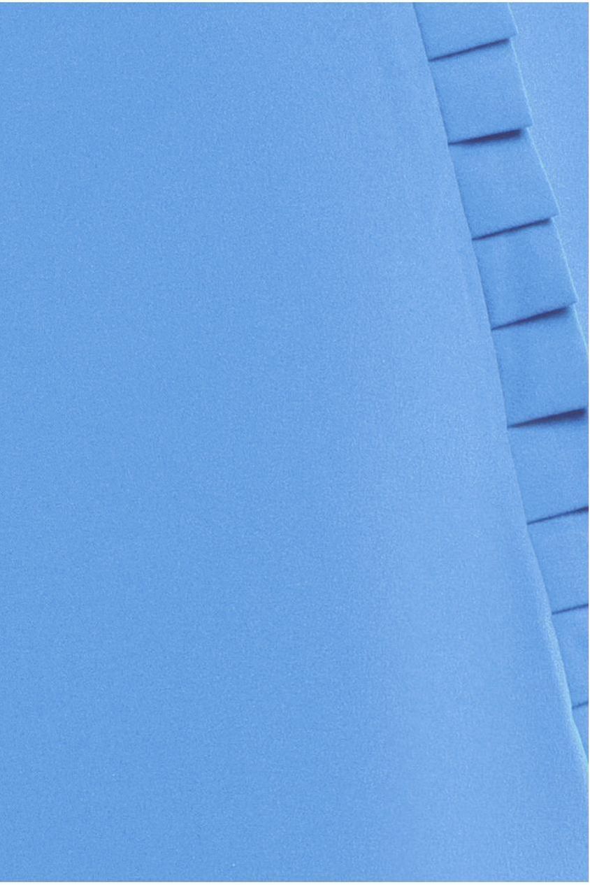 Goddiva Frilled Halter Neck Strap Midi Dress - Cornflower Blue