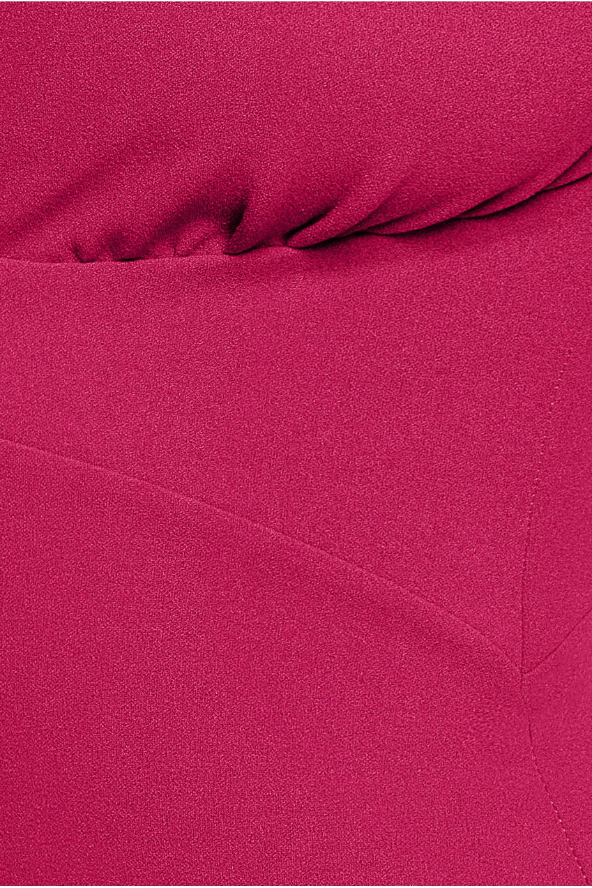 Goddiva Scuba Crepe Twist Cutout Maxi Dress - Hot Pink