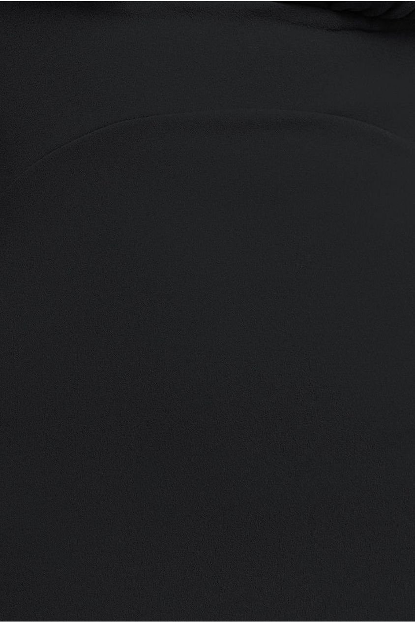 Goddiva Scuba Crepe Twist Cutout Maxi Dress - Black