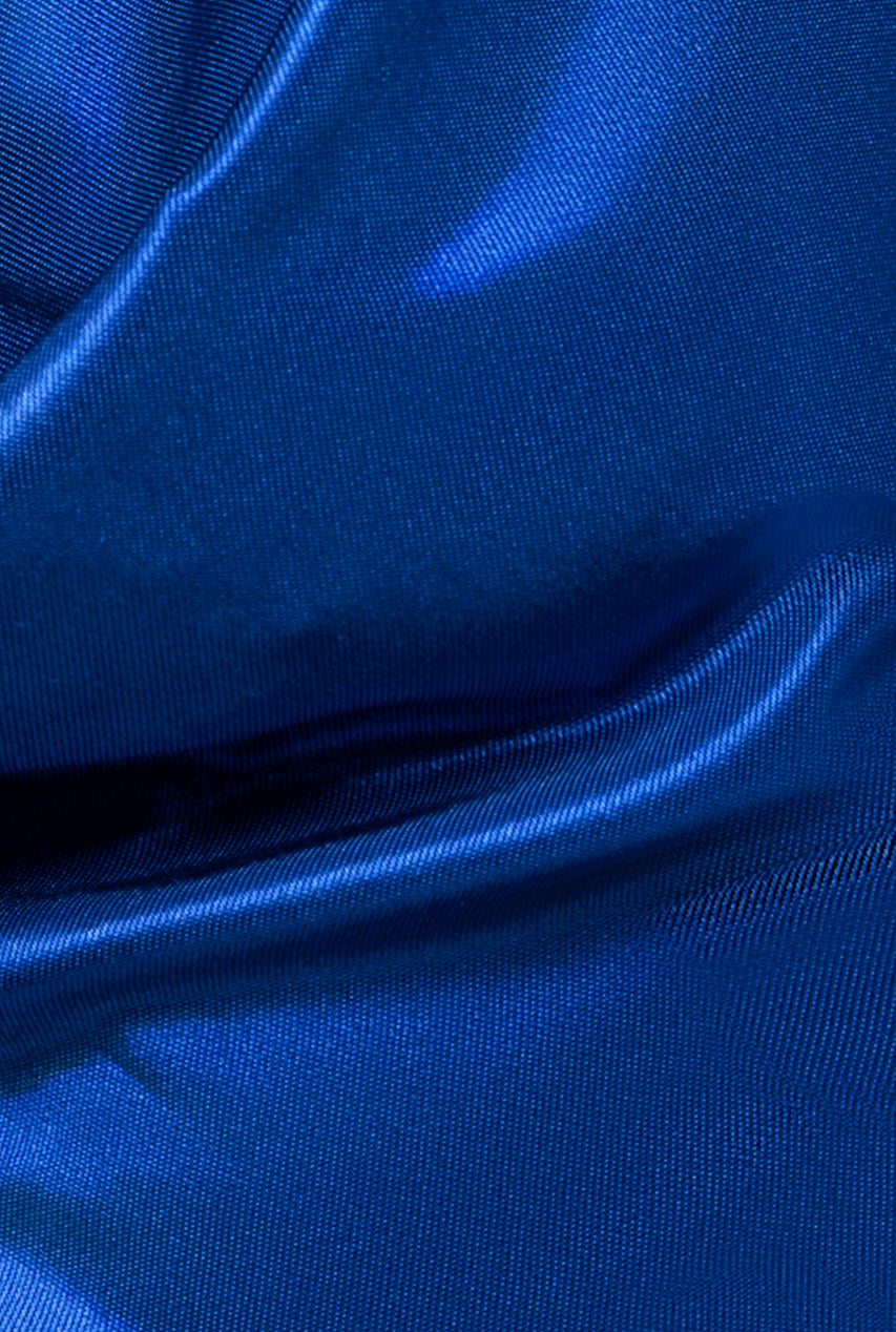 Goddiva Halter Cowl Neck Back Maxi Dress - Royal Blue