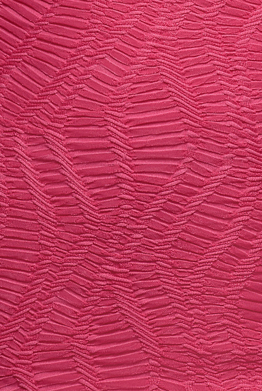 Goddiva Front Knot Twist Midi Dress - Magenta