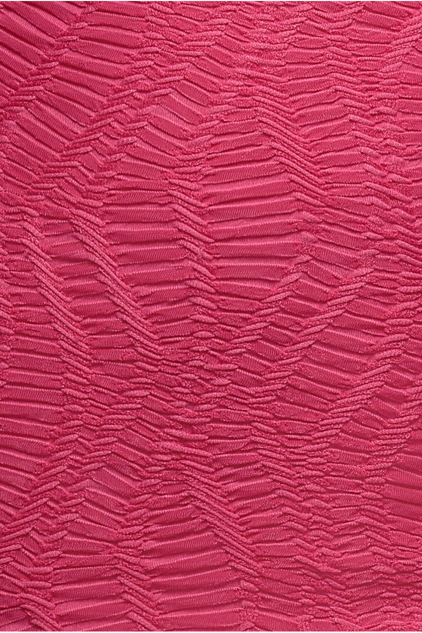 Goddiva Front Knot Twist Midi Dress - Magenta