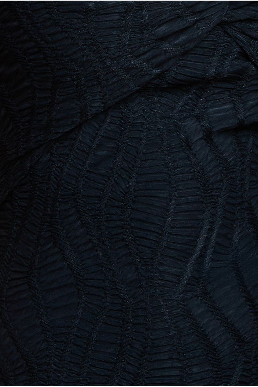 Goddiva Front Knot Twist Maxi Dress - Black