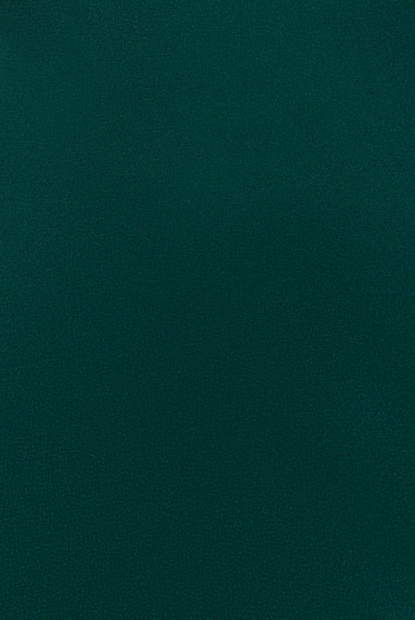 Goddiva Diamante Brooch Thigh Split Mermaid Maxi Dress - Emerald