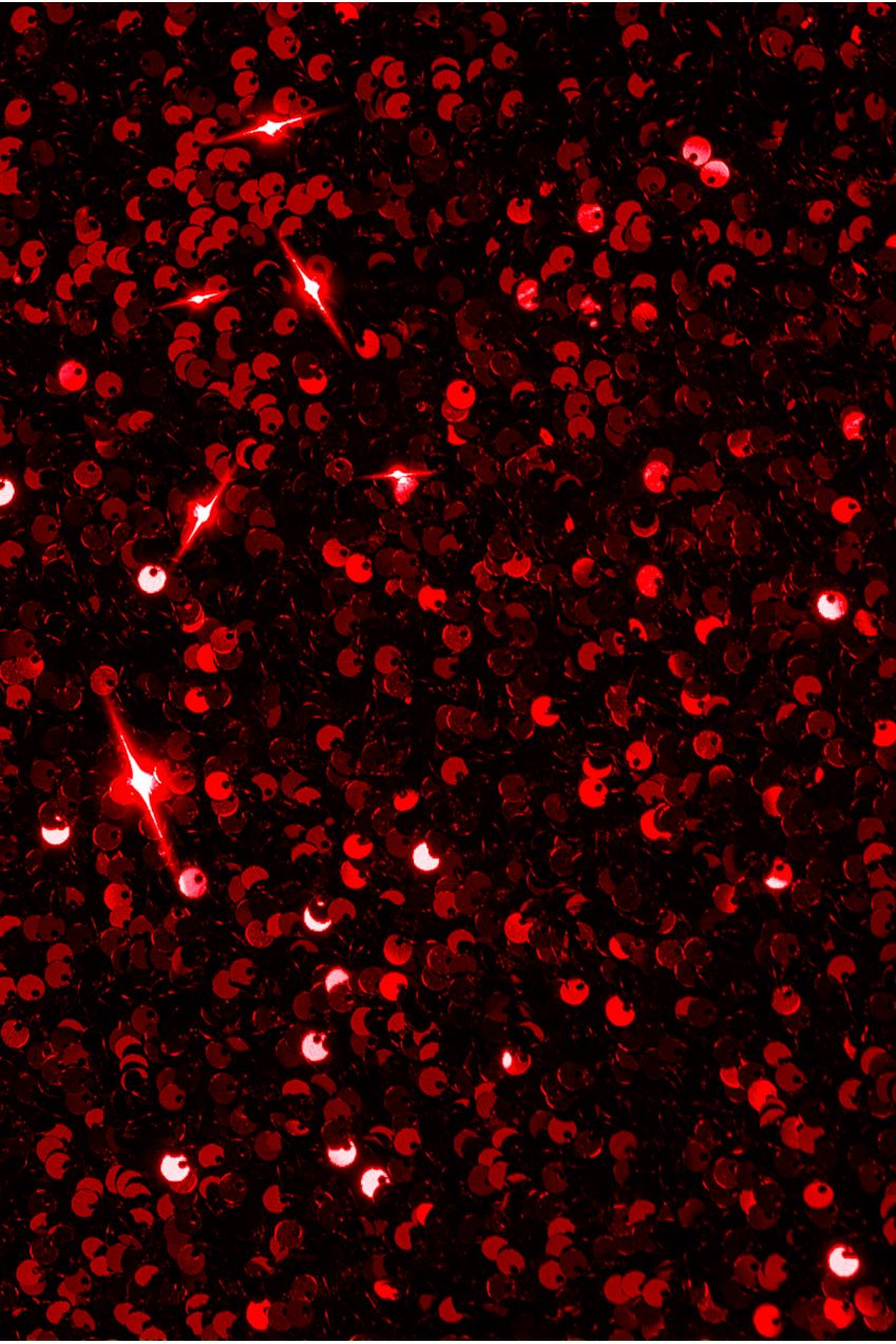 Goddiva Sequin Velvet Bardot Evening Maxi Dress - Red