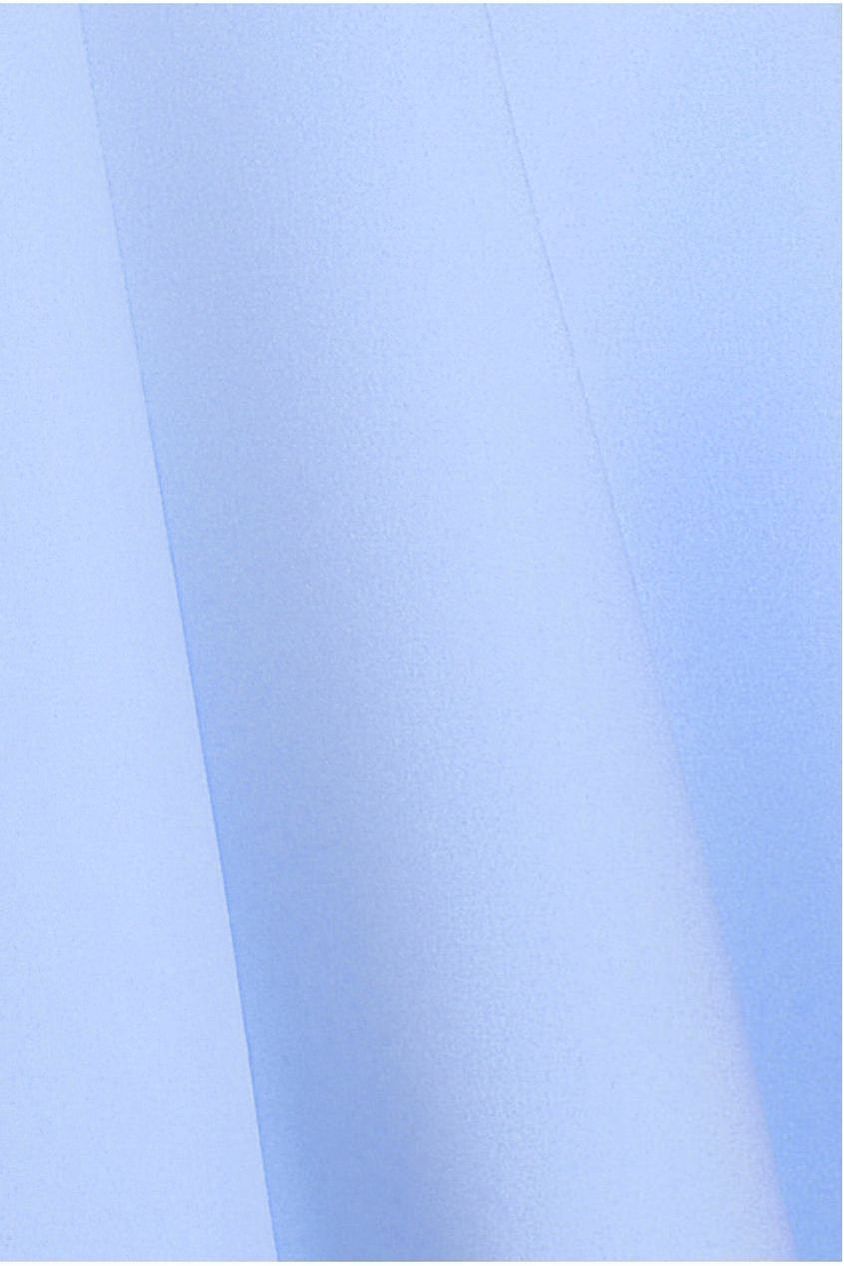 Goddiva Cap Sleeve Plunging V-Neckline Skater Mini Dress - Light Blue