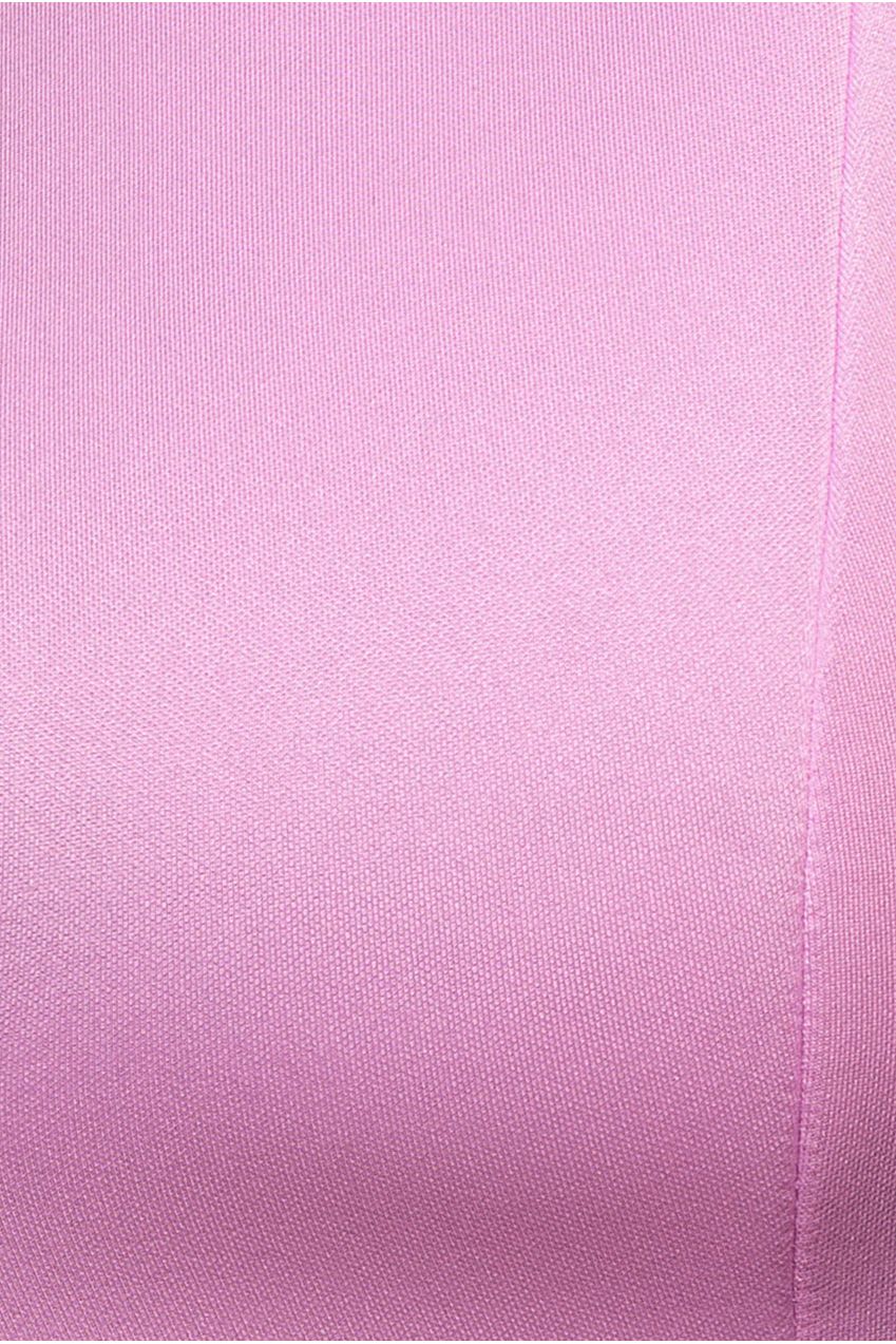 Goddiva Cap Sleeve Plunging V-Neckline A-line Midi Dress - Lilac