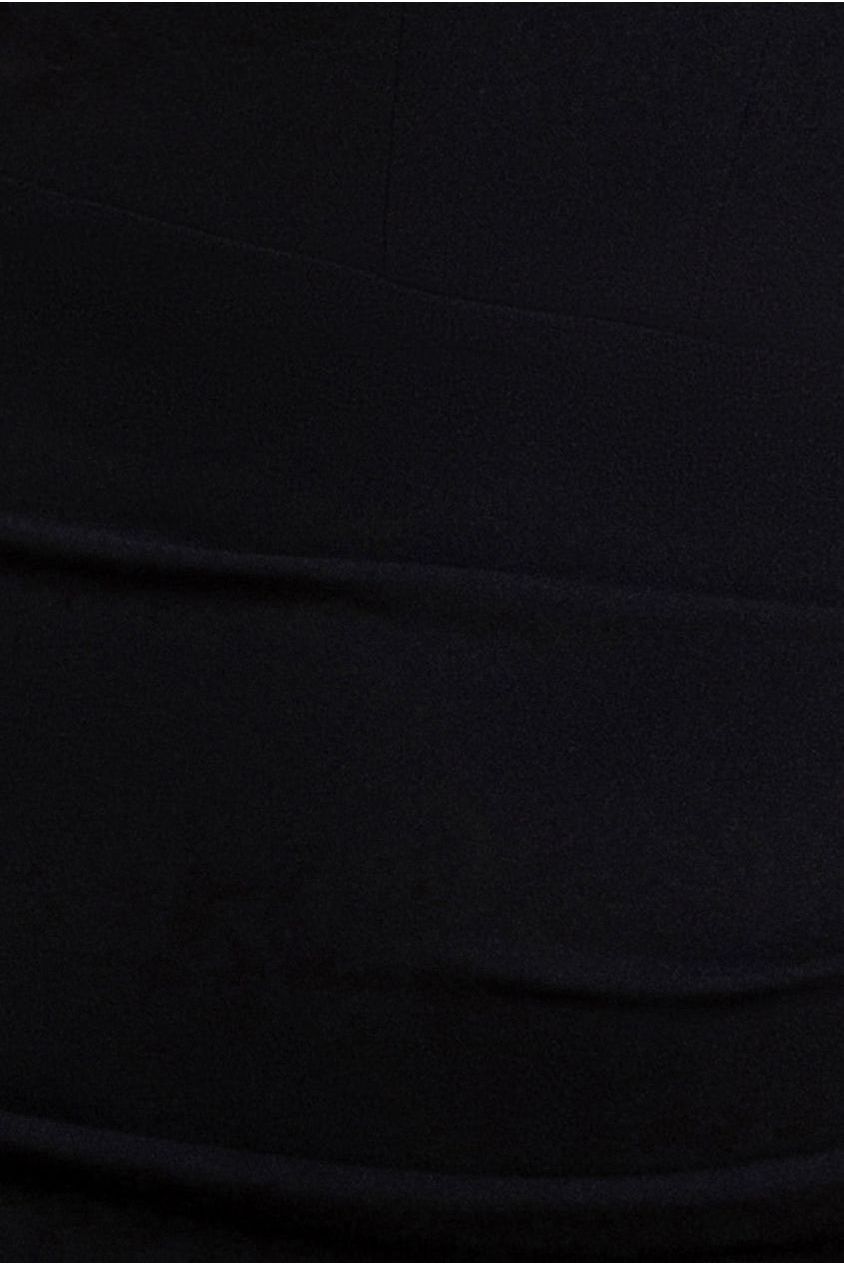 Goddiva Off The Shoulder Draped Sleeve Maxi Dress With Diamante Neckline - Black