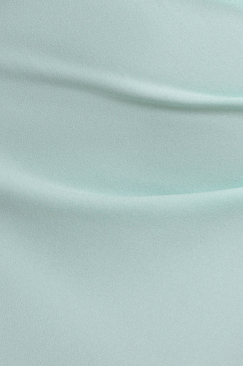 Goddiva Off The Shoulder Draped Sleeve Maxi Dress With Diamante Neckline - Mint Green